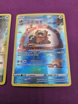 Pokemon TCG Crown Zenith Galarian Gallery Bidoof GG29 & Bibarel GG25 Holo EN - Image 3