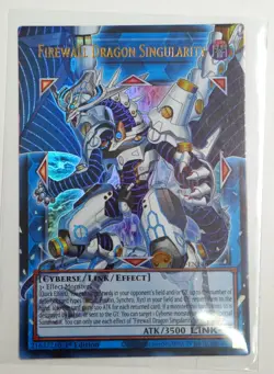 YuGiOh! Firewall Dragon Singularity RA05-EN146 Overframe EXTENDED ART RARITY 5 - Image 1