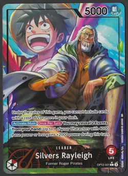 Silvers Rayleigh Alt Art Leader - Legacy of the Master #OP12-001 L One Piece TCG - Image 1