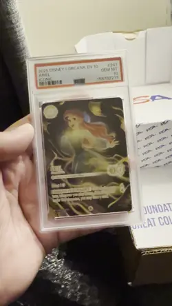 2025 DISNEY LORCANA WHISPERS IN THE WELL ICONIC ARIEL ETHEREAL VOICE PSA 10 - Image 2