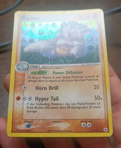 Pokemon Rhydon 46/101 EX Hidden Legends - Reverse Holo ENG Good/EXC Vintage - Image 3