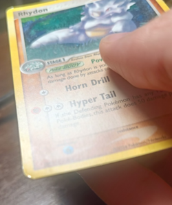 Pokemon Rhydon 46/101 EX Hidden Legends - Reverse Holo ENG Good/EXC Vintage - Image 4