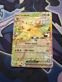 Play! Pokemon TCG Prize Pack Series 7 Prismatic Evolutions 006 /131 Leafeon ex - Image 1