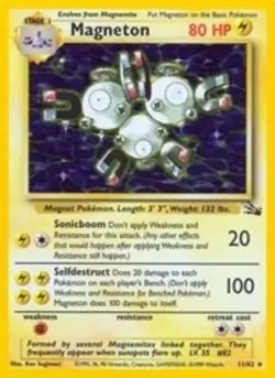 Magneton (#11/62) - Unlimited Holofoil OS - Fossil MP Pokemon - Image 1