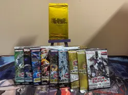 Yugioh - 10x Sealed Booster Pack lot with 2021 Mega Tin - Image 1
