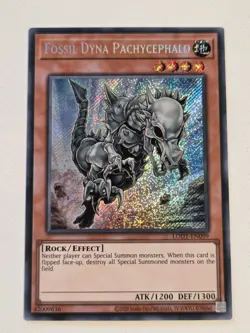 Fossil Dyna Pachycephalo LODT-EN099 Secret Rare Yugioh Unlimited Edition Mint - Image 1