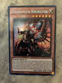 Yugioh! TCG - Fiendsmith Engraver - Prismatic Secret Rare - MP25-EN081 - Image 1