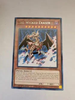 Yugioh! The Wicked Eraser - KICO-EN062 - Rare - 1st Edition Near Mint, NM - Image 1