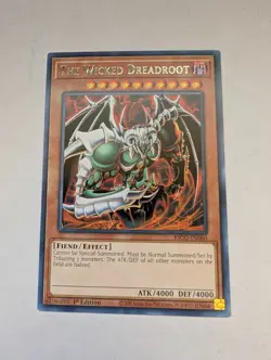 Yugioh! The Wicked Dreadroot - KICO-EN060 - Rare - 1st Edition Near Mint, Englis - Image 1