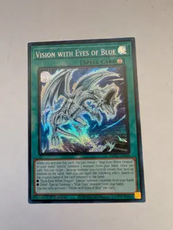 Yugioh Vision with Eyes of Blue Prismatic Secret MP23-EN026 1st Near Mint - Image 1