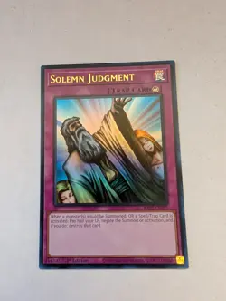 Yugioh Solemn Judgment (UR) RA02-EN075 Ultra Rare NM - Image 1