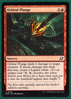 Orbital Plunge - Edge Of Eternities EOE #0149 - Magic: The Gathering MTG Card - Image 1