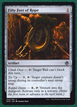 Fifty Feet of Rope - Adventures in the Forgotten Realms AFR #244 -Magic MTG Card - Image 1