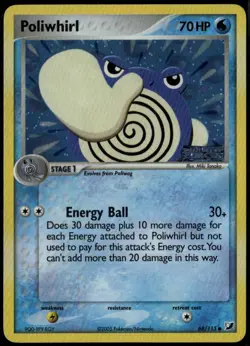 Poliwag Reverse Holo 68/115 ex Unseen Forces 2005 Pokemon Card LP- - Image 1