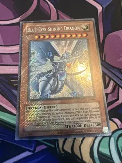 Yu-Gi-Oh! Blue-Eyes Shining Dragon Secret Rare Card RP02-EN096 Retro pack NM - Image 1