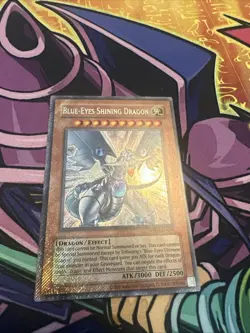 Yu-Gi-Oh! Blue-Eyes Shining Dragon Secret Rare Card RP02-EN096 Retro pack NM - Image 2