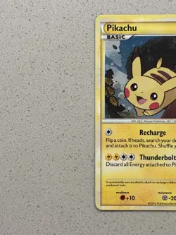 Pikachu Promo HGSS03 Rare Holo Pokemon Card HeartGold & SoulSilver - Near Mint - Image 2