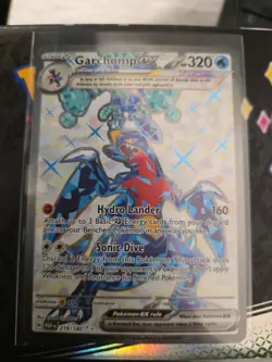 Pokemon Garchomp EX Holo Ultra Rare Card 219/182 Sv04: Paradox Rift - Image 1