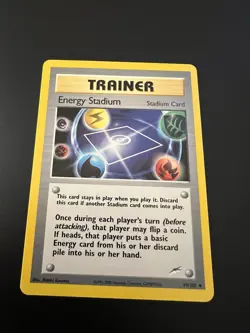 Energy Stadium 99/105 Neo Destiny Unlimited 2002 Pokemon Card Uncommon NM - Image 1