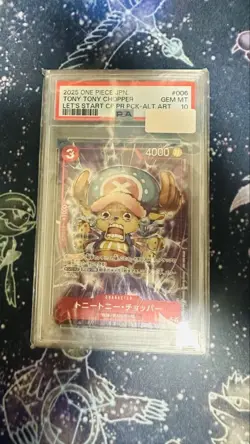 PSA10 Tony Tony Chopper SR Parallel One Piece Card Japanese - Image 1