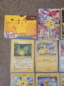 (9) PokÃ©mon TCG Pikachu Mixed Card Lot. NM. Promo. Sun And Moon Reverse Holos - Image 2