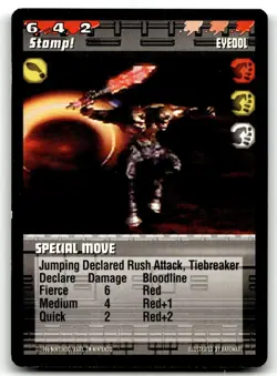 1996 Killer Instinct CCG: Promo Card Stomp! (Eyedol) - Image 1