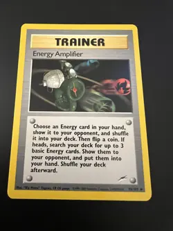 Energy Amplifier 98/105 Neo Destiny Unlimited 2002 Pokemon Card Uncommon LP - Image 1