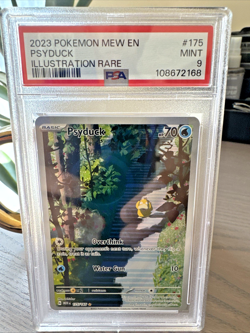 Psyduck 175/165 PSA 9 MINT Illustration Rare 2023 Pokemon Card Mew 151 - Image 1