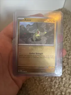 Axew Master Ball Reverse Holo 068/086 Black Bolt Pokemon Card English - Image 3