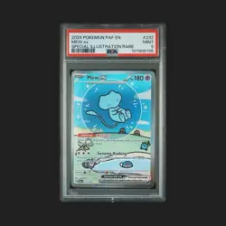Mew EX Bubble Mew 232/91 Sir PSA 9 Paldean Fates Pokemon TCG Card 2023 English - Image 1