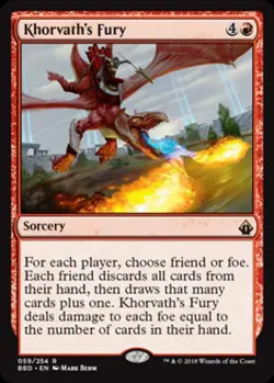 Khorvath's Fury - Medium Play MTG Battlebond - Image 1