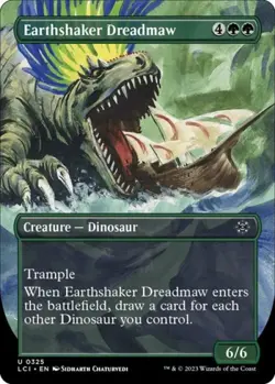 Earthshaker Dreadmaw (Borderless) -Foil Near Mint MTG The Lost Caverns of Ixalan - Image 1