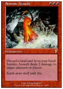 Seismic Assault - Light Play MTG 7th Edition - Image 1