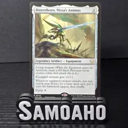 MTG March of the Machine Bitterthorn, Nissa's Animus (Regular) 0045 - Image 1
