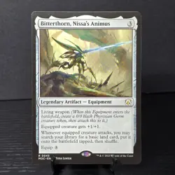 MTG March of the Machine Bitterthorn, Nissa's Animus (Regular) 0045 - Image 2