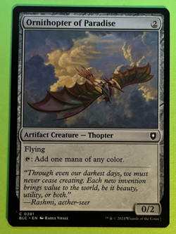 Orinthopter of Paradise BLC 281 MTG NM/M Never Played - Image 1