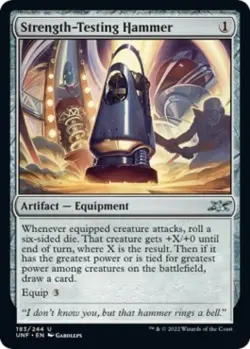 Strength-Testing Hammer - Near Mint MTG Unfinity - Image 1