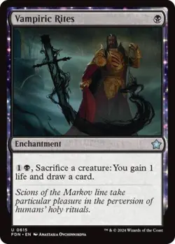 Vampiric Rites - Near Mint MTG Foundations - Image 1