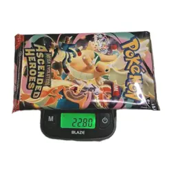 22.8g HEAVY Pokemon TCG Ascended Heroes Booster Pack Factory Sealed USA - Image 1