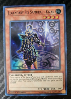 Yu-Gi-Oh! Legendary Six Samurai - Kizan SPWA-EN010 1st Edition Super Rare!!! - Image 1