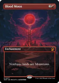 Blood Moon (Anime Borderless) - Near Mint MTG - Image 1