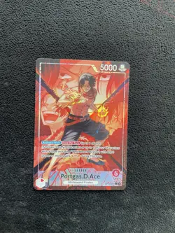 OP16-001 Portgas.D.Ace Leader Alt Art The Time To Battle One Piece TCG English - Image 1