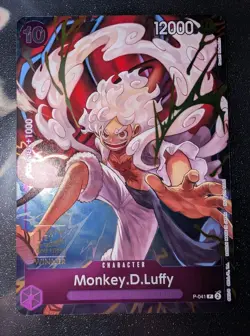 Monkey D. Luffy (p-041) (1st Anniversary Tournament Winner) One Piece TCG, NM - Image 1