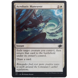 x1 Acrobatic Maneuver J22 MTG M/NM Common White Instant Jumpstart 2022 TCG CCG - Image 1