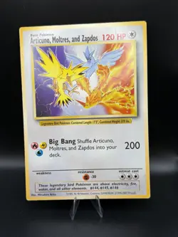 Pokemon Articuno Moltres and Zapdos WB Promo Jumbo Card DMG WOTC Vintage - Image 1