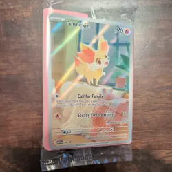 Pokemon TCG Chaos Rising Fennekin Pokemon Center 080 Stamped Promo Card SEALED - Image 1