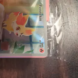 Pokemon TCG Chaos Rising Fennekin Pokemon Center 080 Stamped Promo Card SEALED - Image 4