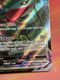 Pokemon TCG Rayquaza VMAX Holo Ultra Rare Card Crown Zenith 102/159 🟢 - Image 4