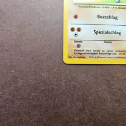German Hitmonchan 7/102 Pokemon Base Set Holo Rare Card - MP - Image 4