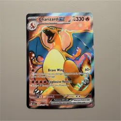 Pokemon TCG Foil Full Art Ultra Rare 3 Card Lot – Charizard ex 183/165 + - Image 1